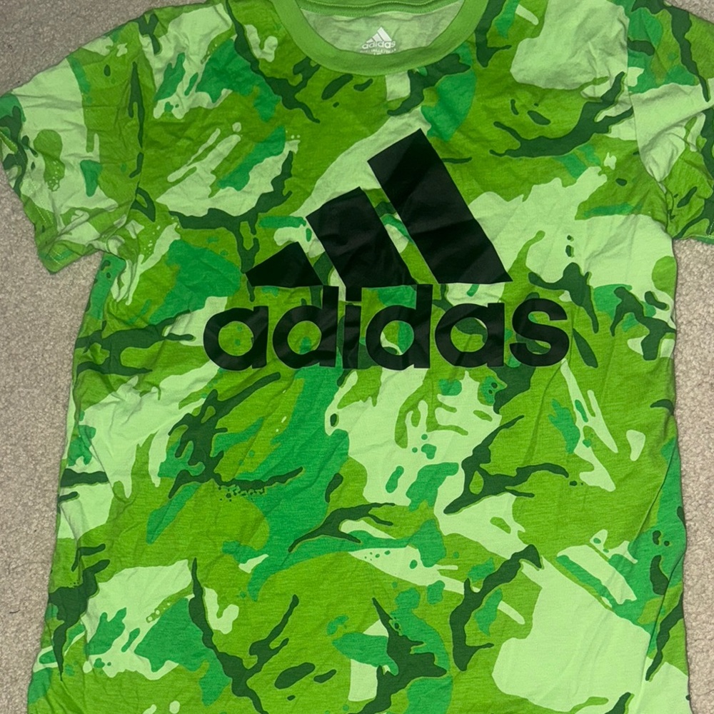 Adidas Green Camouflage T-shirt